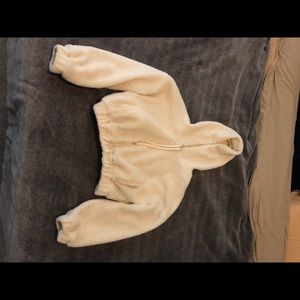 Tularosa Crop Sherpa Hoodie M